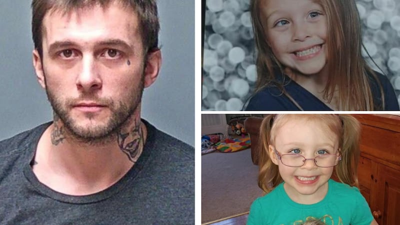 Adam Montgomery (left) was convicted of murdering his daughter, Harmony Montgomery, 5. - File...