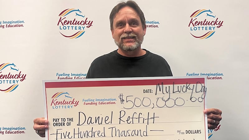 After receiving a check for $357,500 after taxes, Daniel Reffitt told lottery officials he...