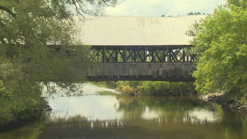 Sanborn covered bridge in Lyndon-File photo