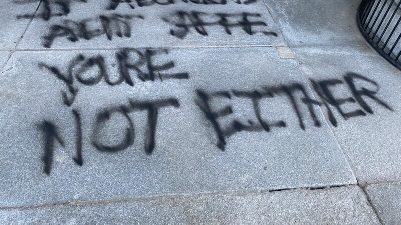 Vt. State House Vandalized