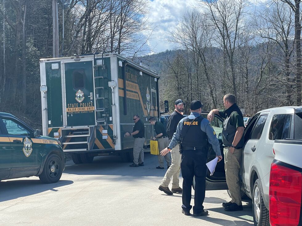 Police investigate a suspicious death in Morristown on Tuesday.
